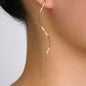 New S Shape Tassel Earrings